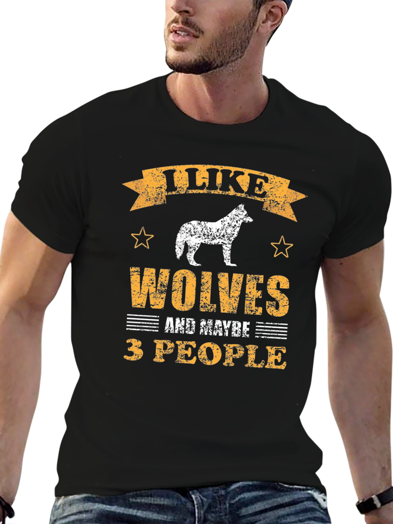 I Like Wolves T-Shirt - Funny Animal Lover Tee