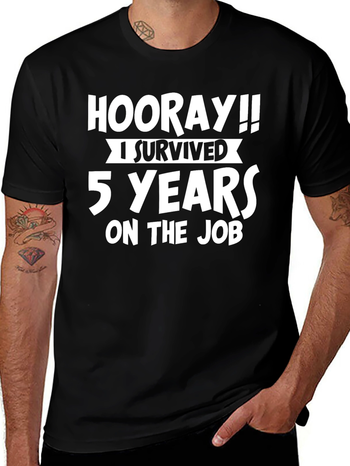 Hooray!! 5 Years On the Job T-Shirt