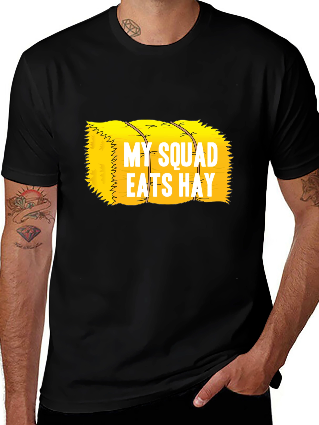 My Squad Eats Hay T-Shirt Funny Farm Tee