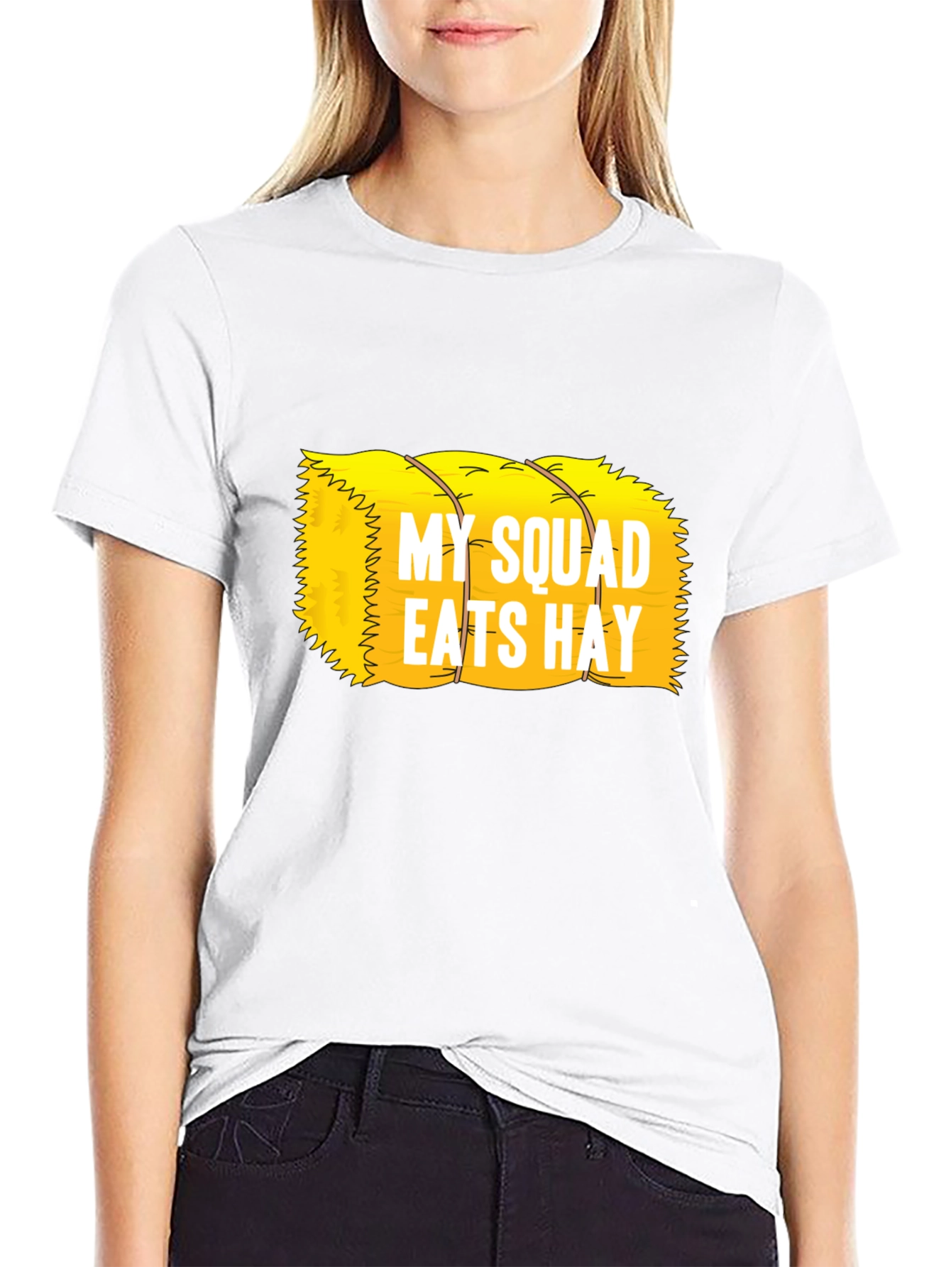 My Squad Eats Hay T-Shirt Funny Farm Tee