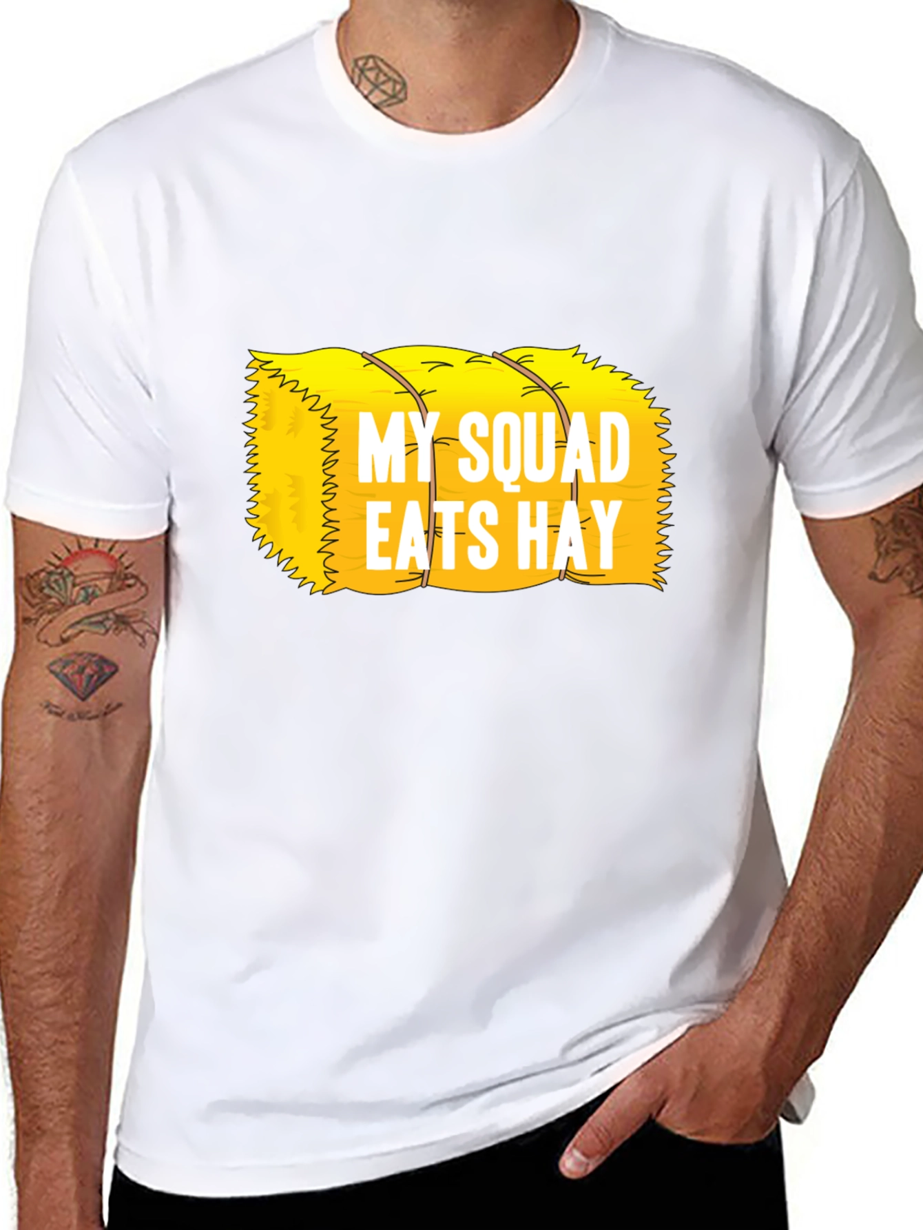 My Squad Eats Hay T-Shirt Funny Farm Tee