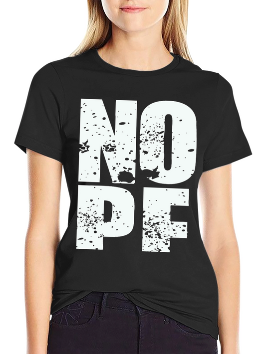 Nope T-Shirt Black Graphic Tee