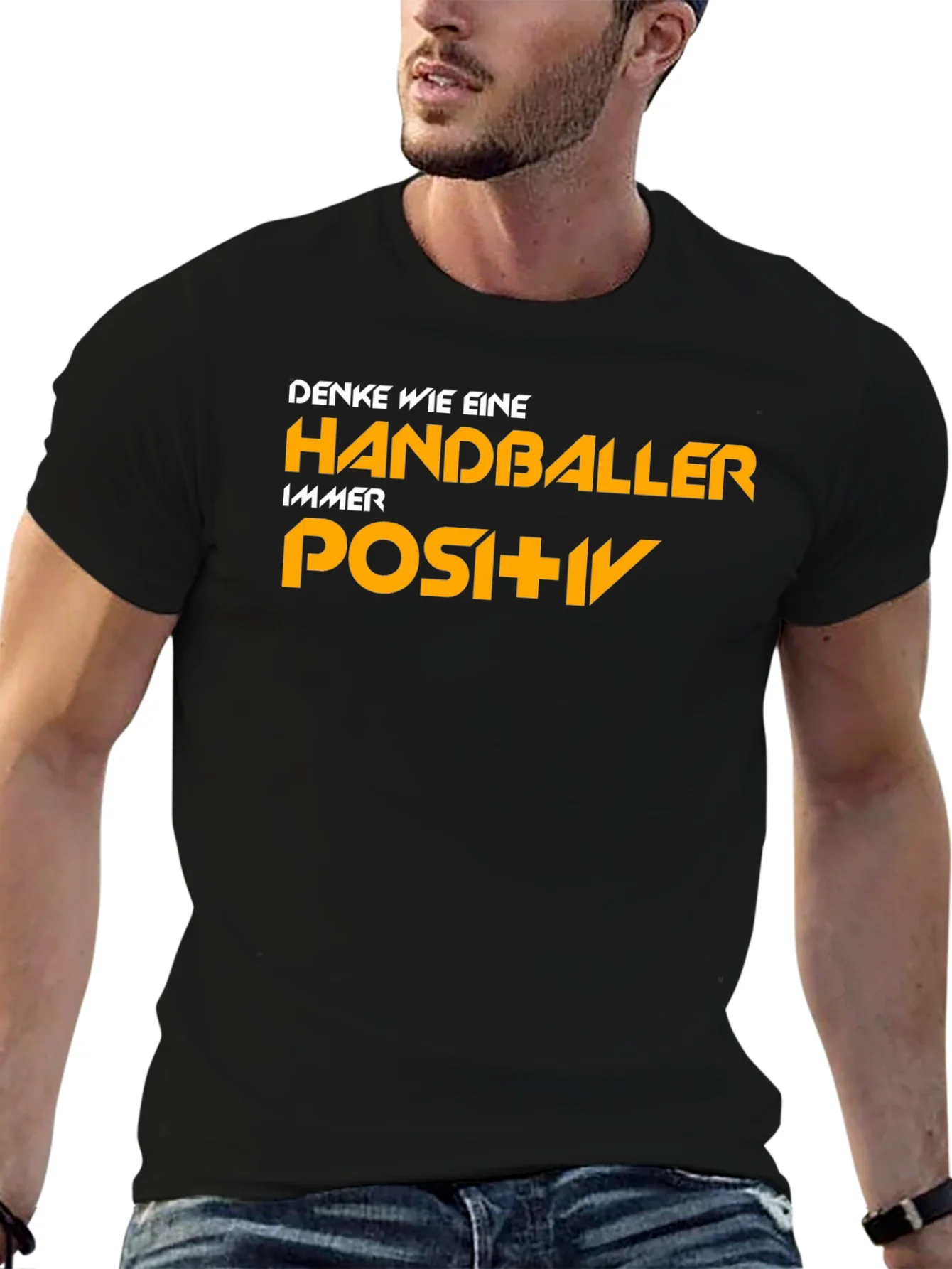 Handballer Positive Black T-Shirt