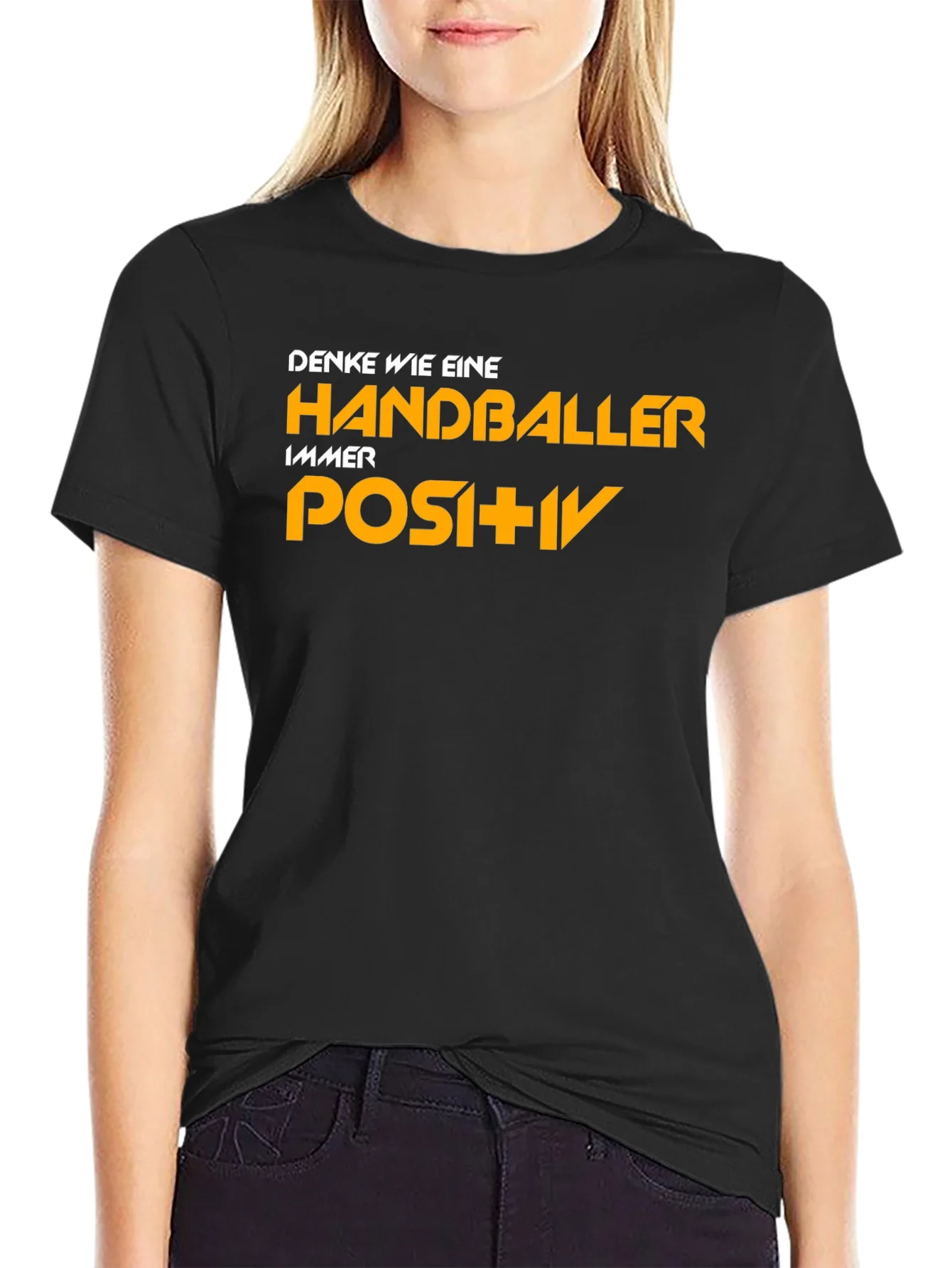 Handballer Positive Black T-Shirt