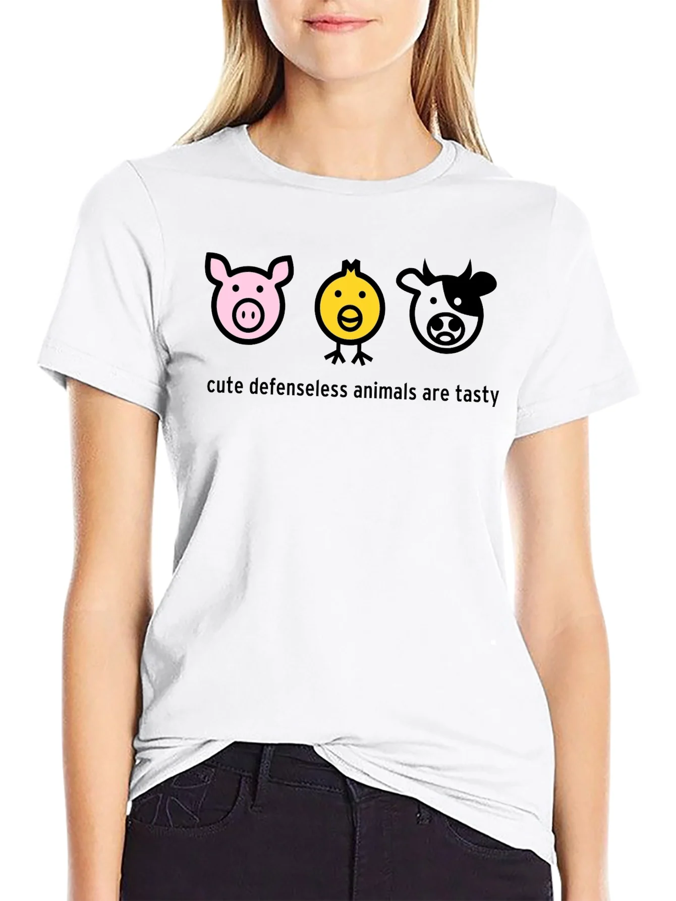 Cute Animals Are Tasty Graphic T-Shirt