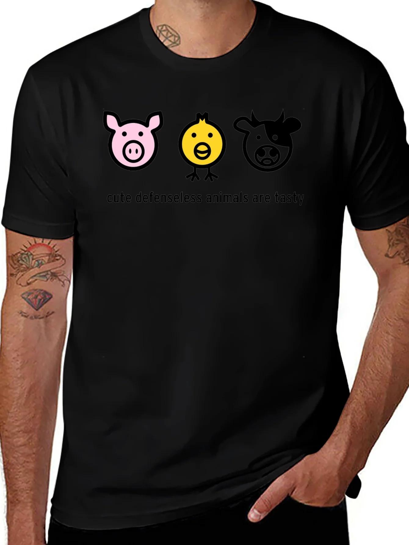 Cute Animals Are Tasty Graphic T-Shirt