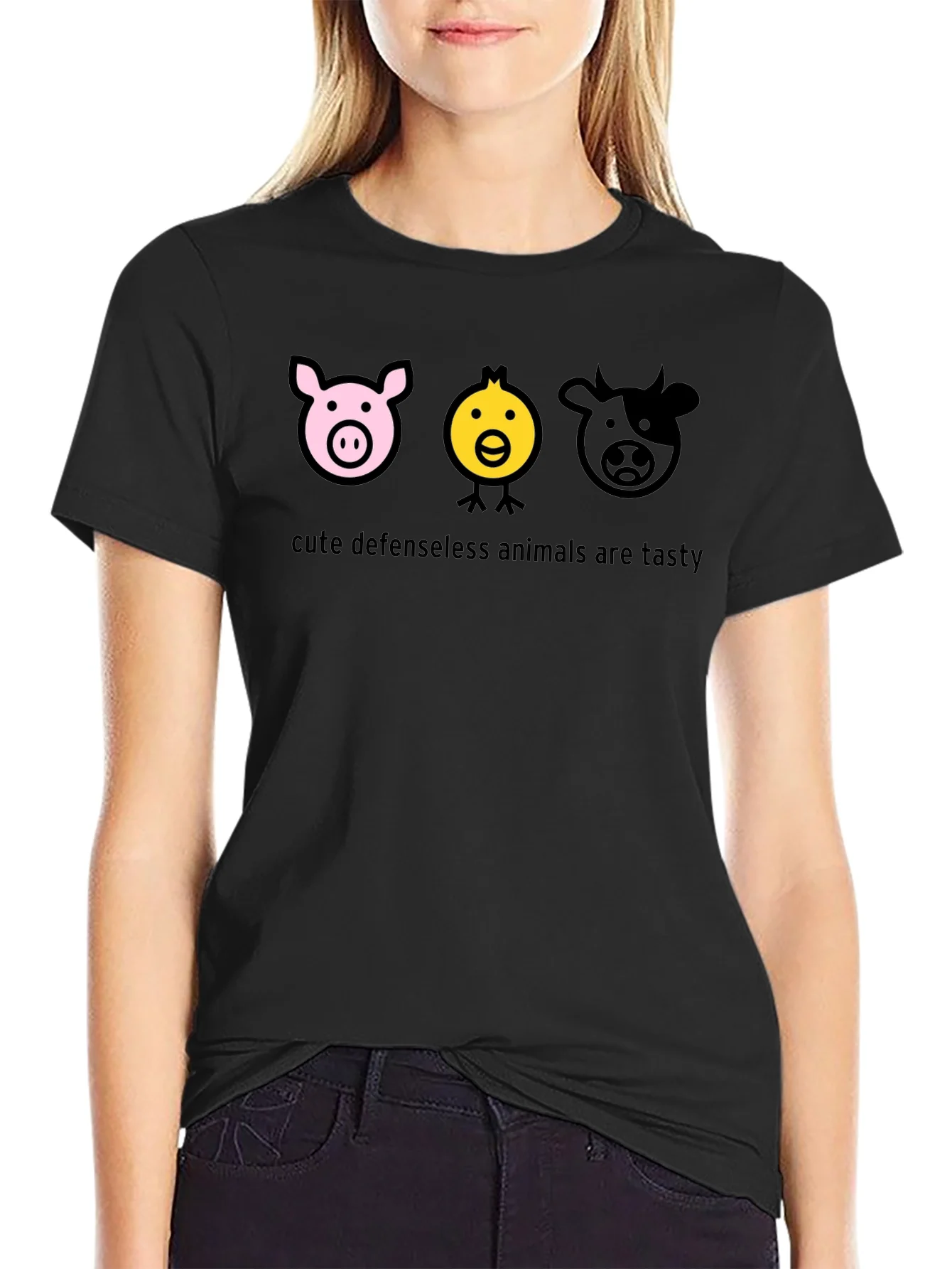 Cute Animals Are Tasty Graphic T-Shirt