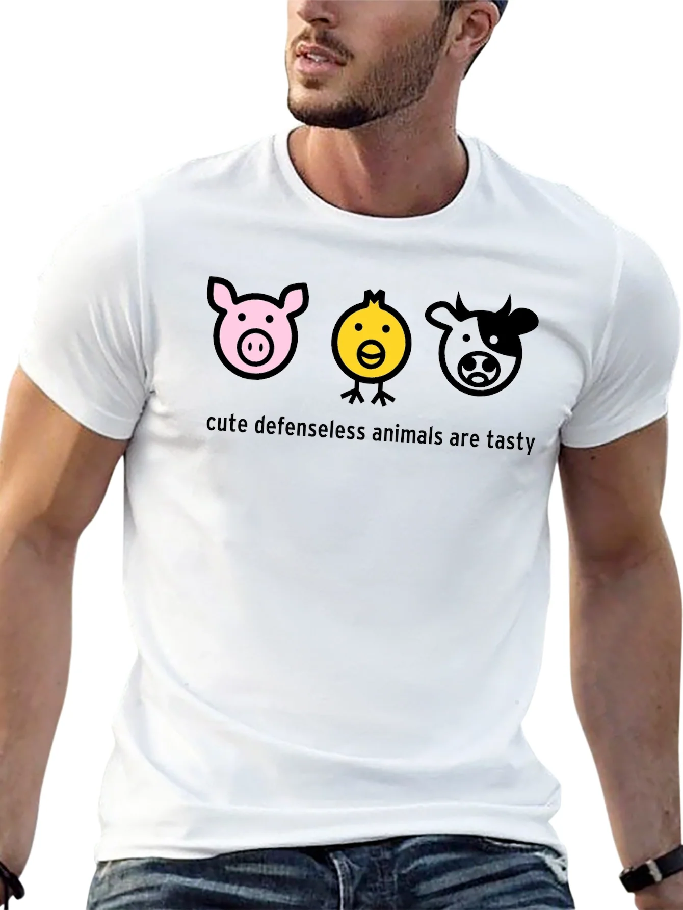 Cute Animals Are Tasty Graphic T-Shirt