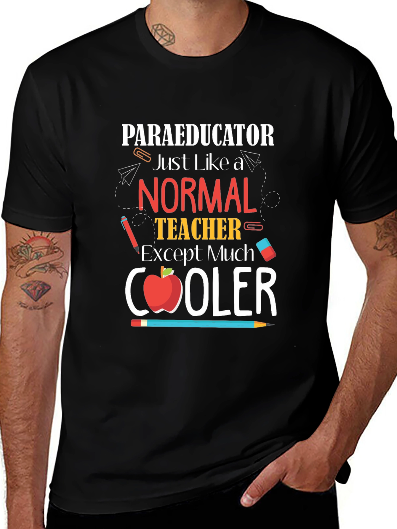 Paraeducator Teacher T-Shirt - Cool Teacher Tee