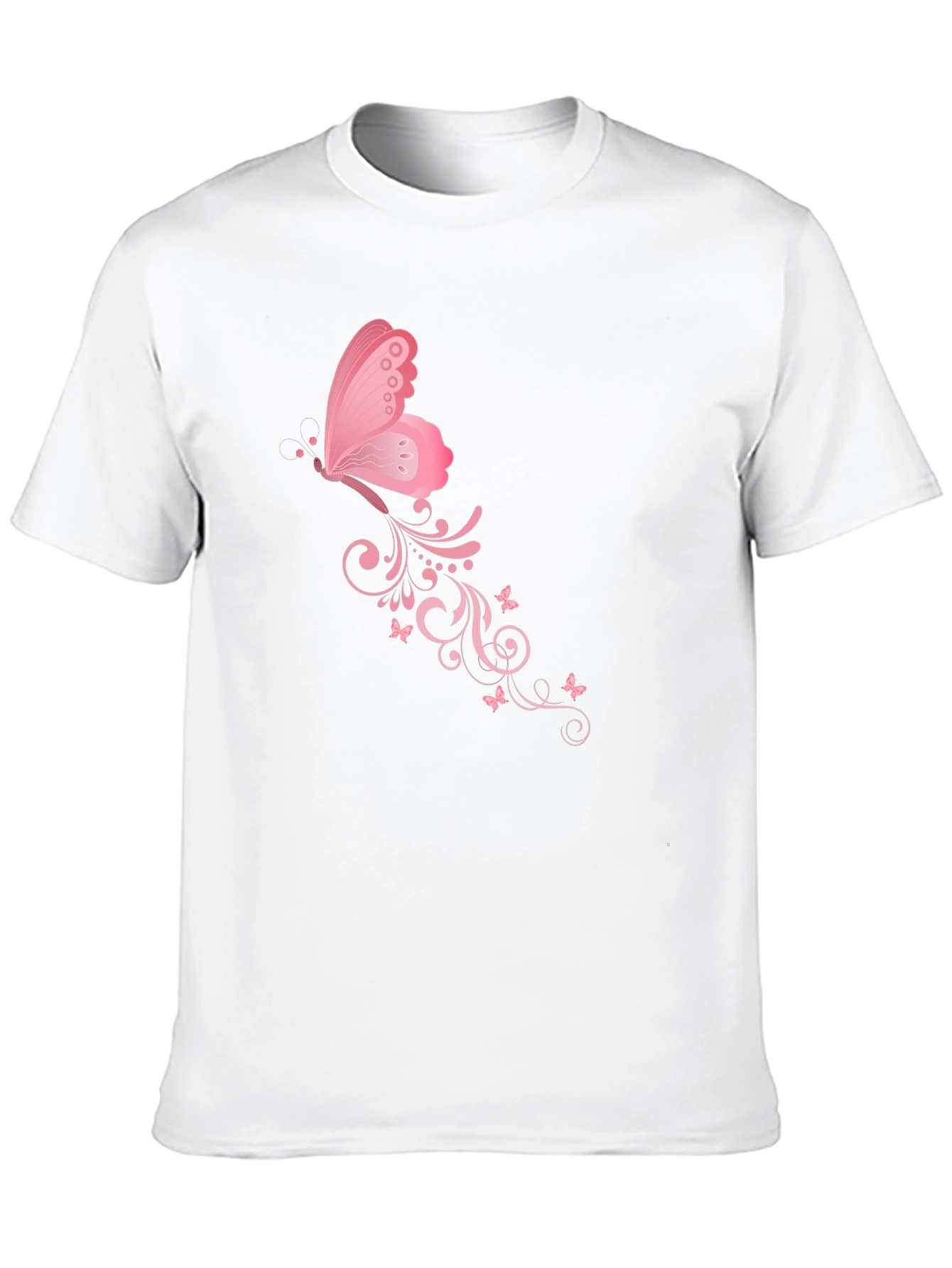 Butterfly Swirl Black T-Shirt