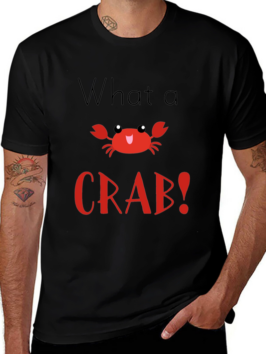 What a Crab! Black Graphic T-Shirt