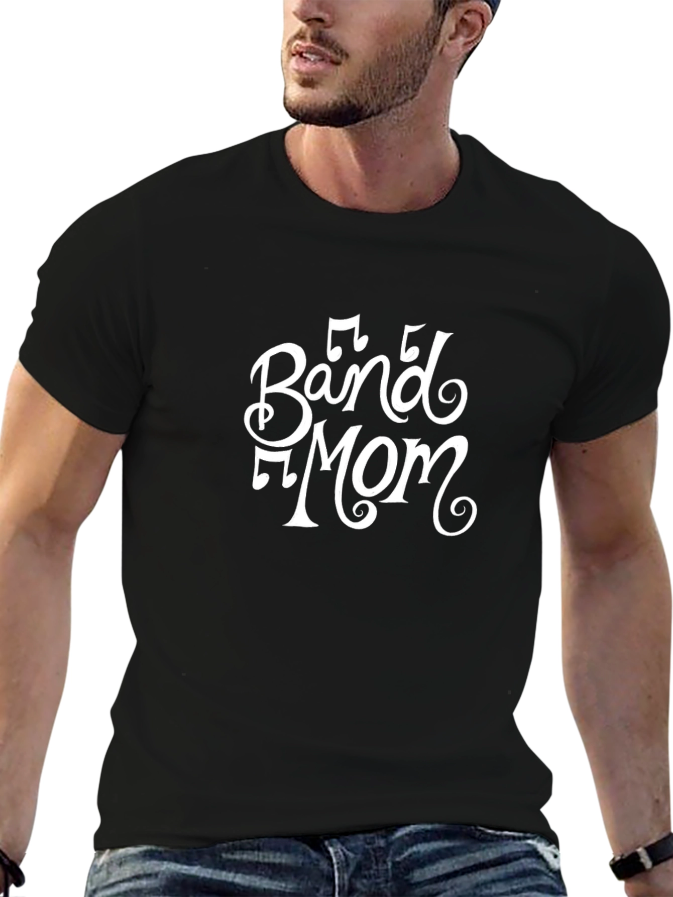 Band Mom Black T-Shirt - Music Lover Tee