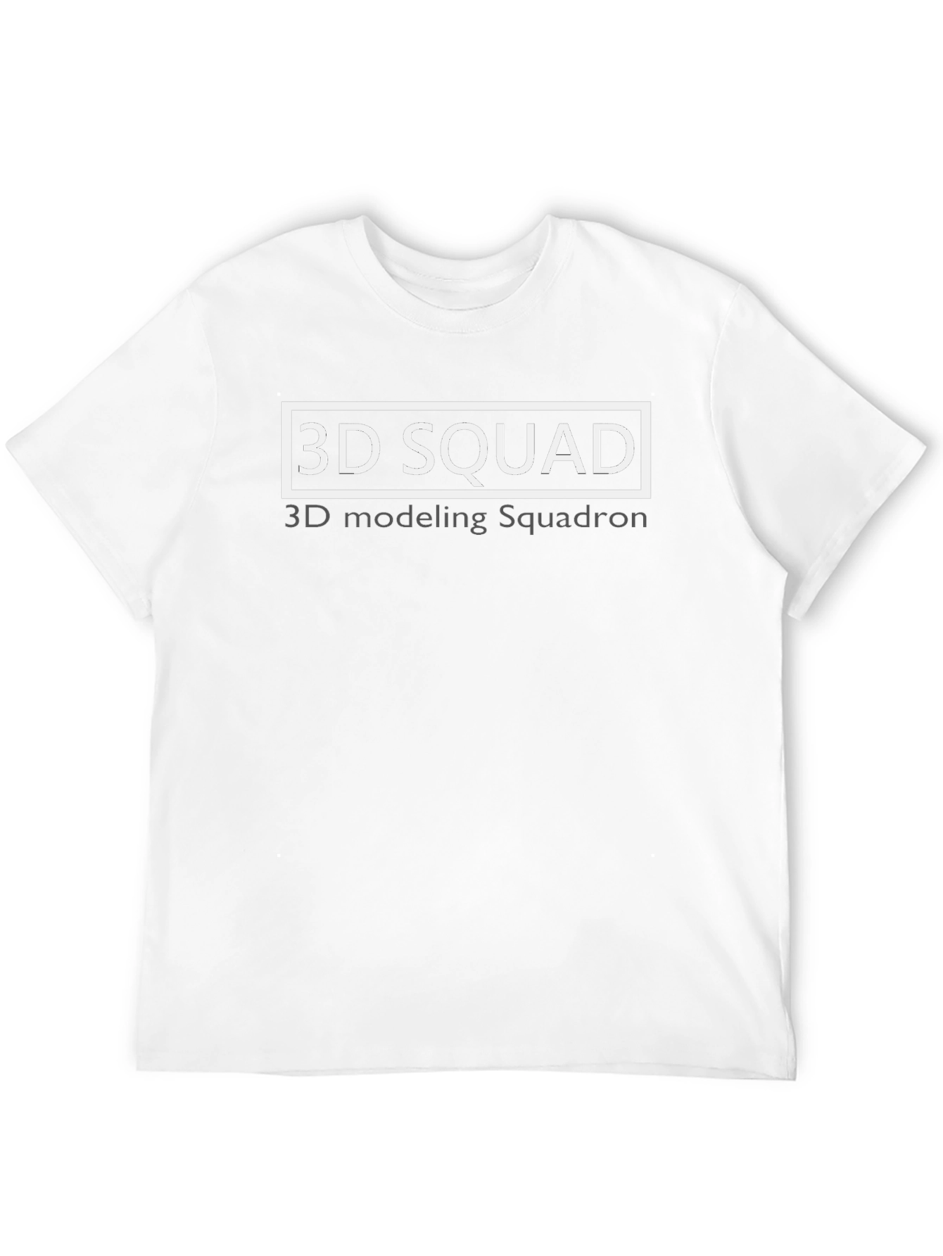 3D Squad Black T-Shirt | Modeling Squadron