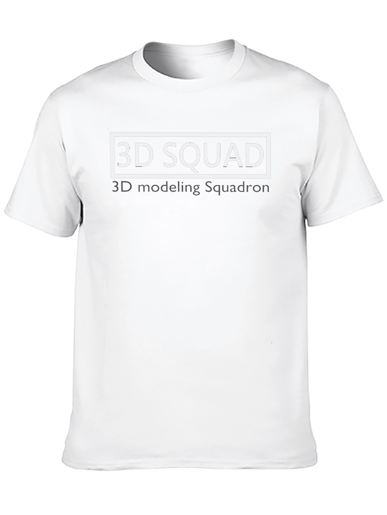 3D Squad Black T-Shirt | Modeling Squadron