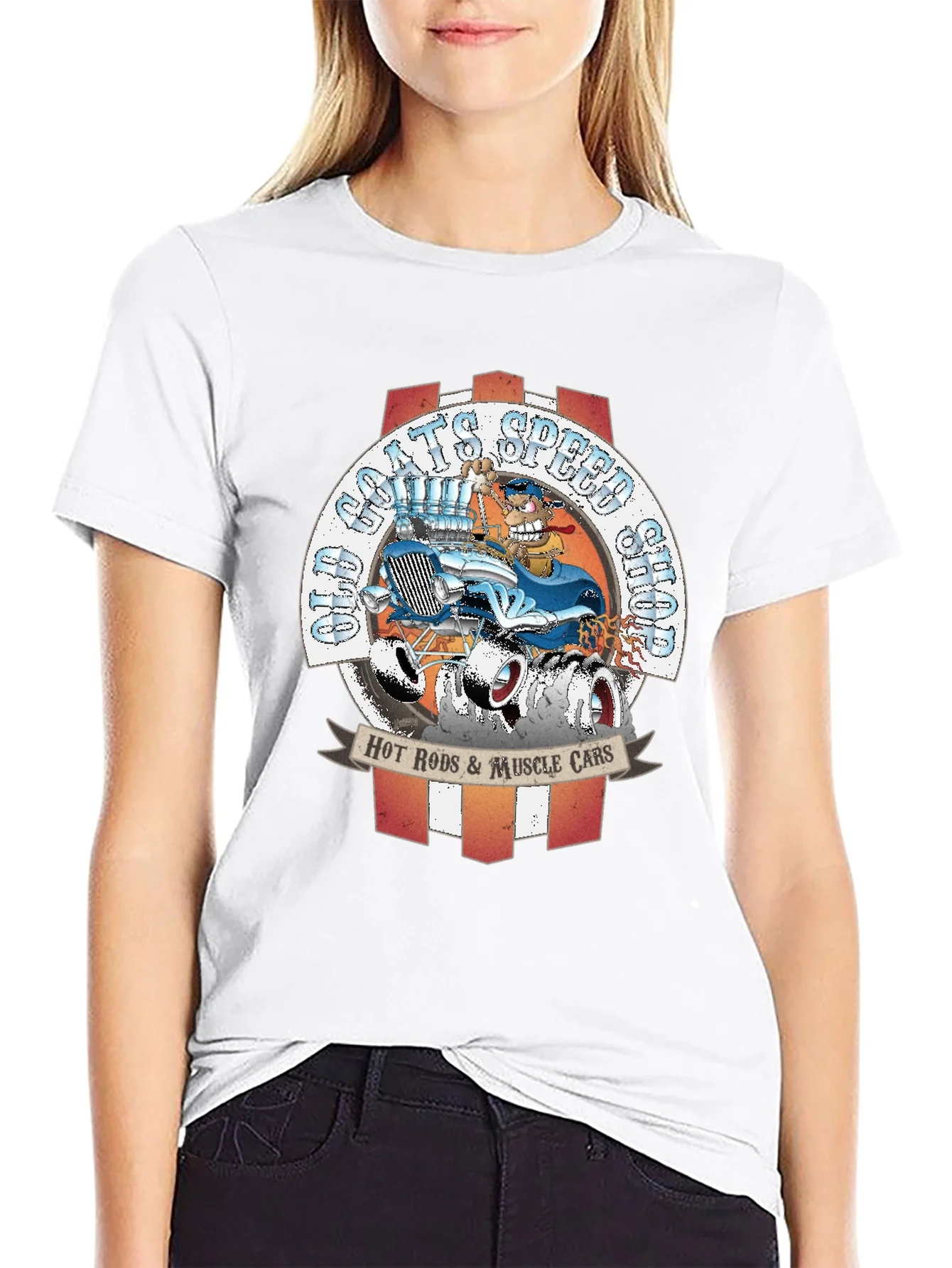 Old Goats Speed Shop Hot Rod T-Shirt
