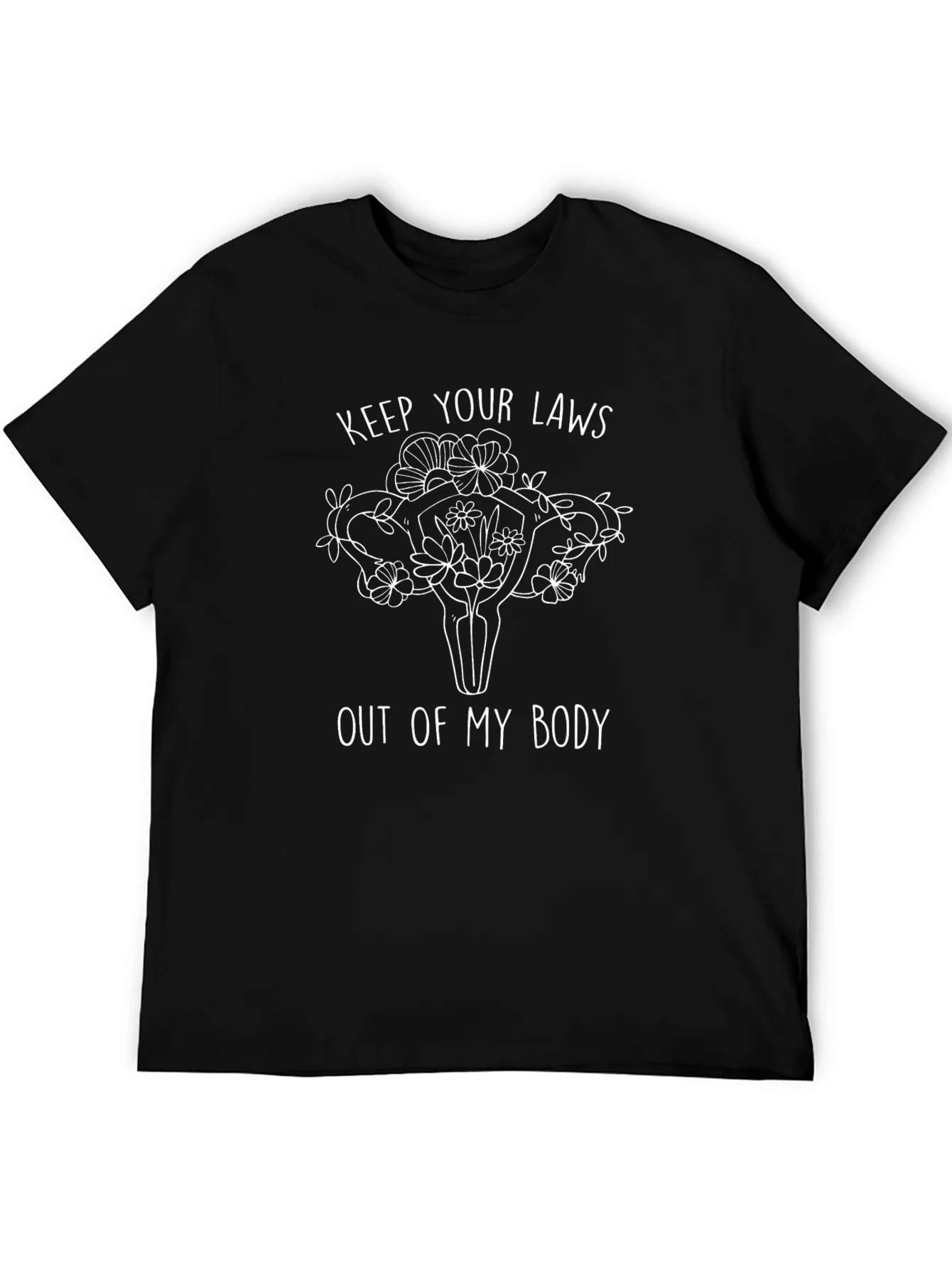 Feminist Uterus Floral Graphic Tee