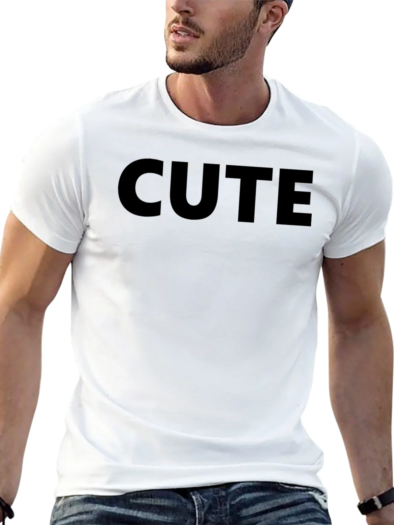 Cute Graphic Black T-Shirt Casual Wear