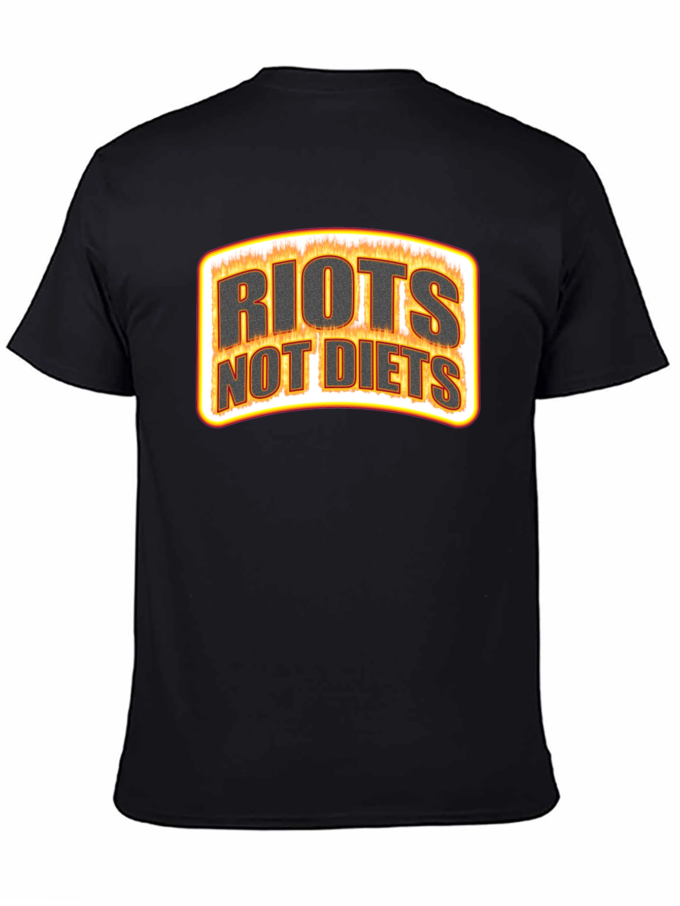 Riots Not Diets Graphic Tee - Black