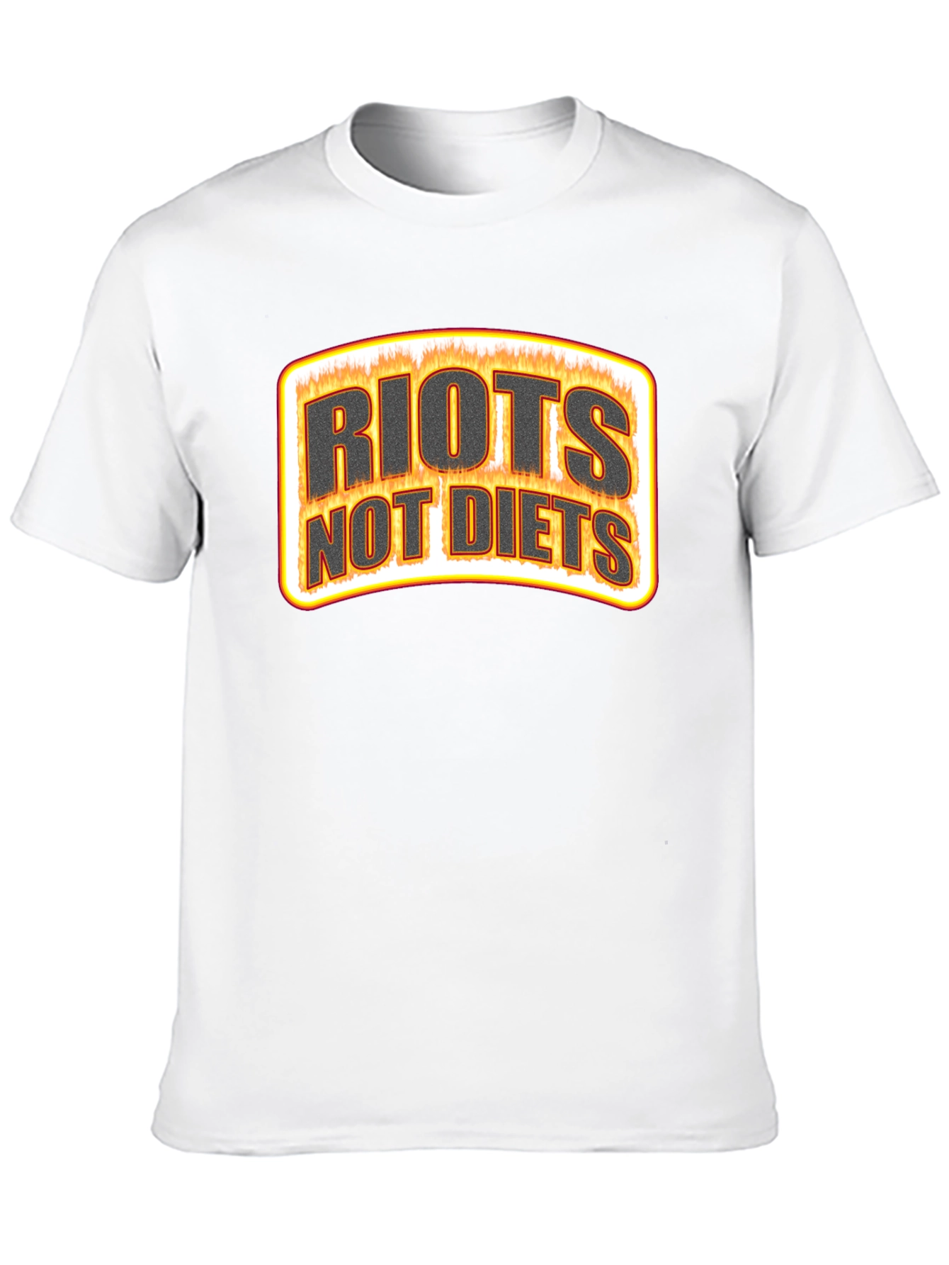 Riots Not Diets Graphic Tee - Black