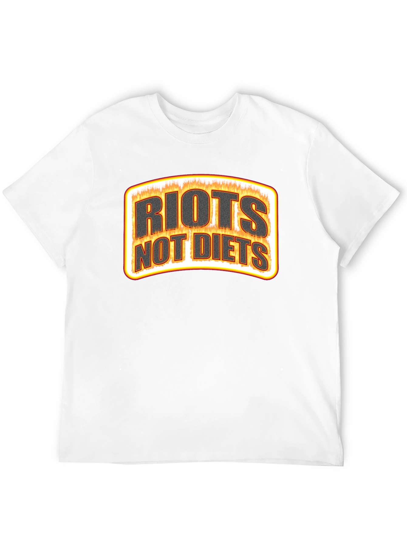 Riots Not Diets Graphic Tee - Black