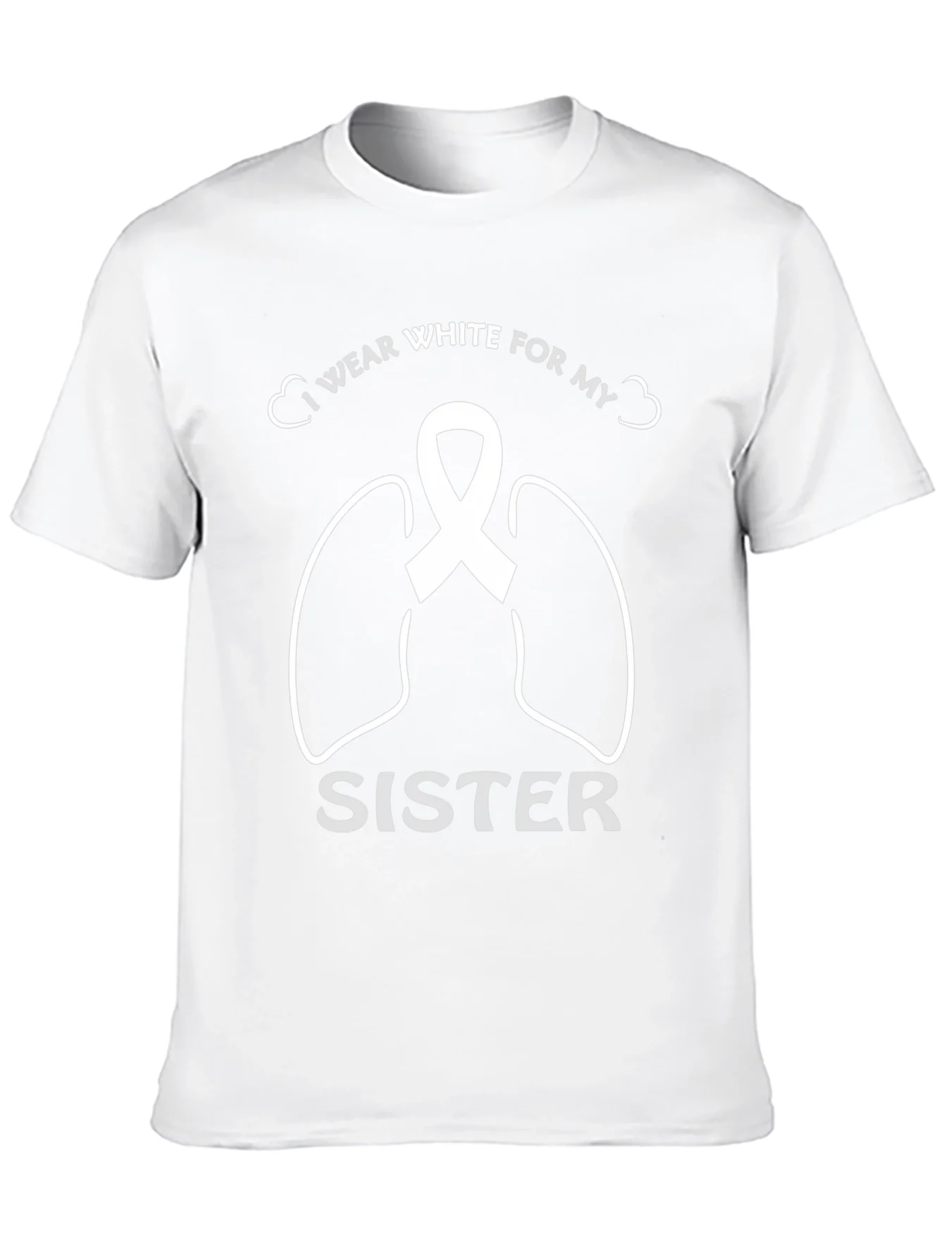 Lung Cancer Awareness T-Shirt for Sister