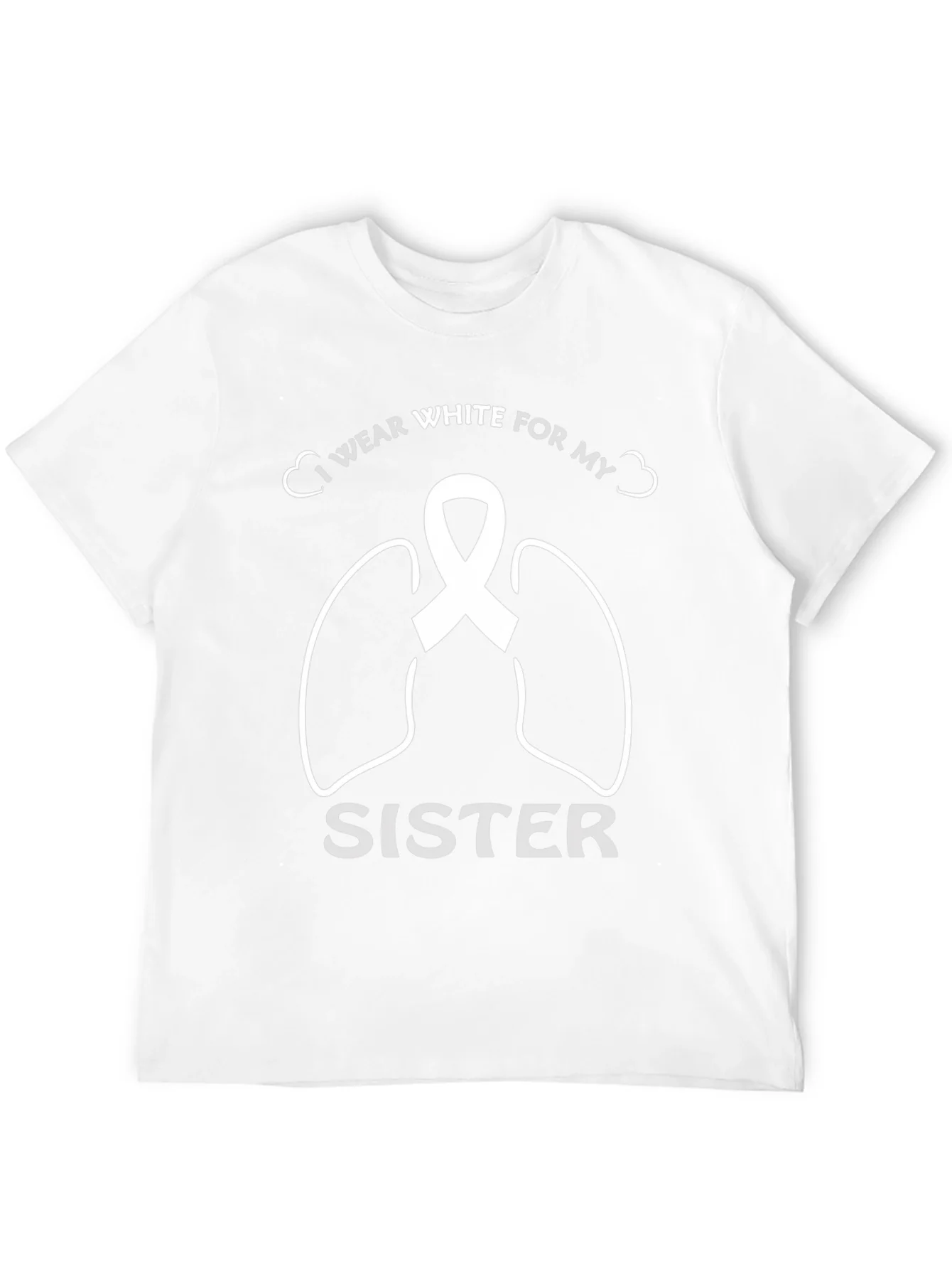 Lung Cancer Awareness T-Shirt for Sister