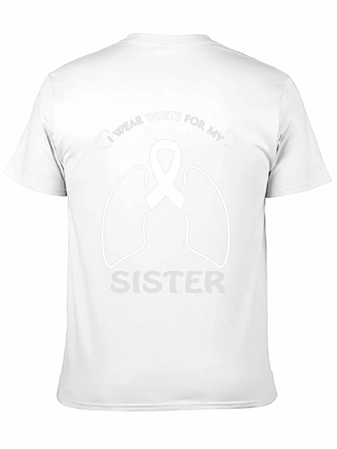 Lung Cancer Awareness T-Shirt for Sister