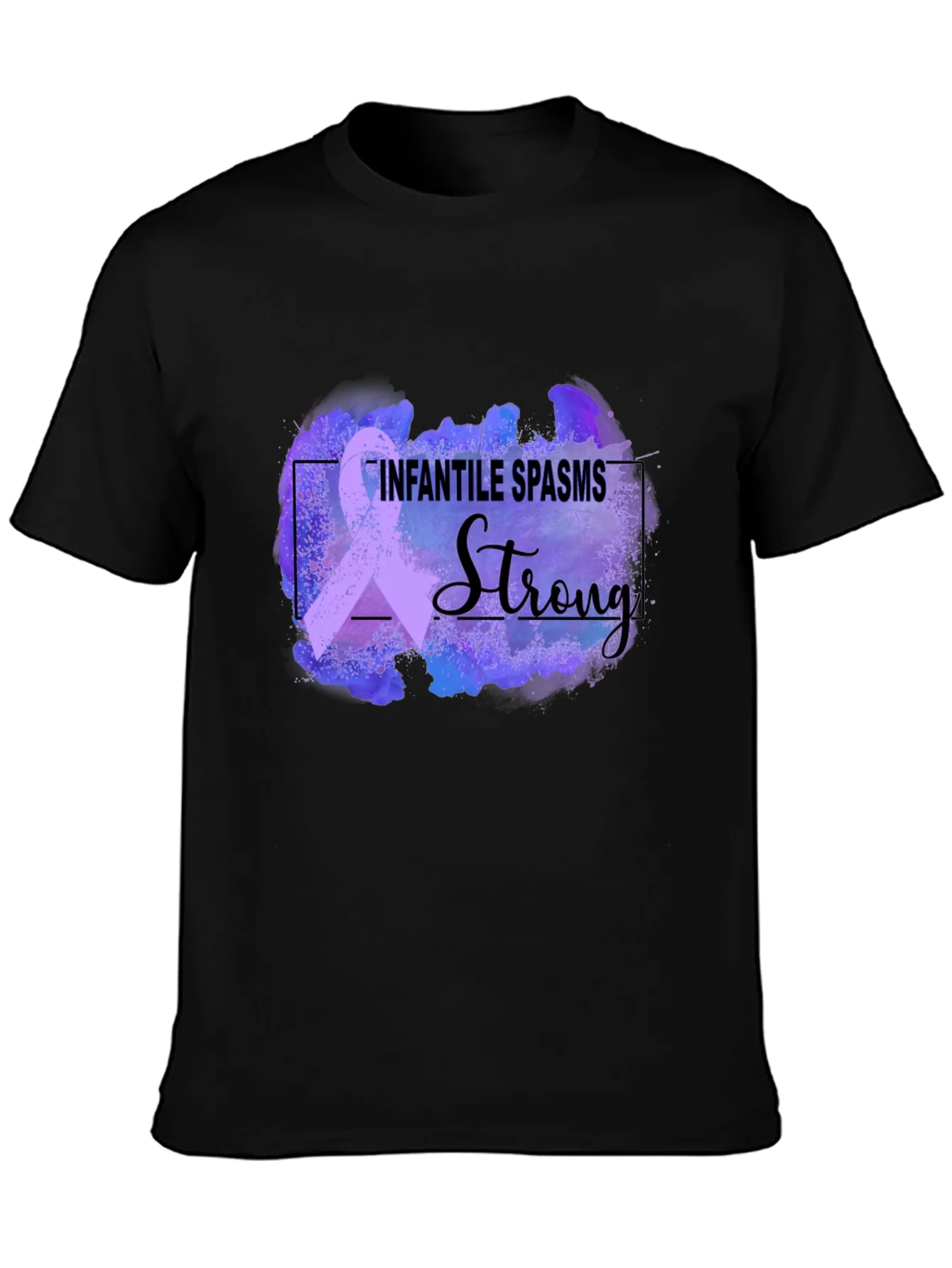 Infantile Spasms Awareness T-Shirt - Strong Ribbon Design