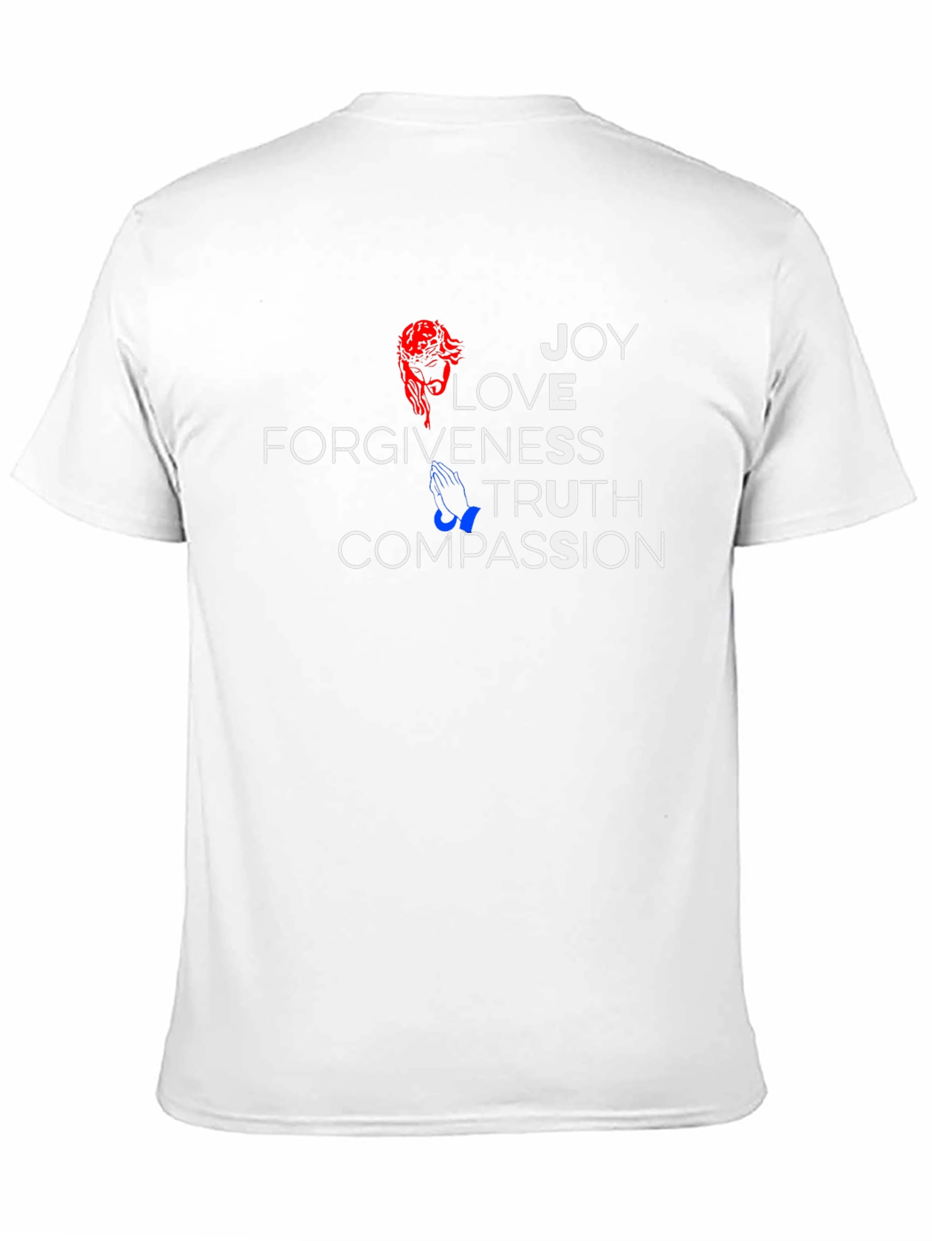 Faith-Inspired Graphic T-Shirt - Joy Love Compassion