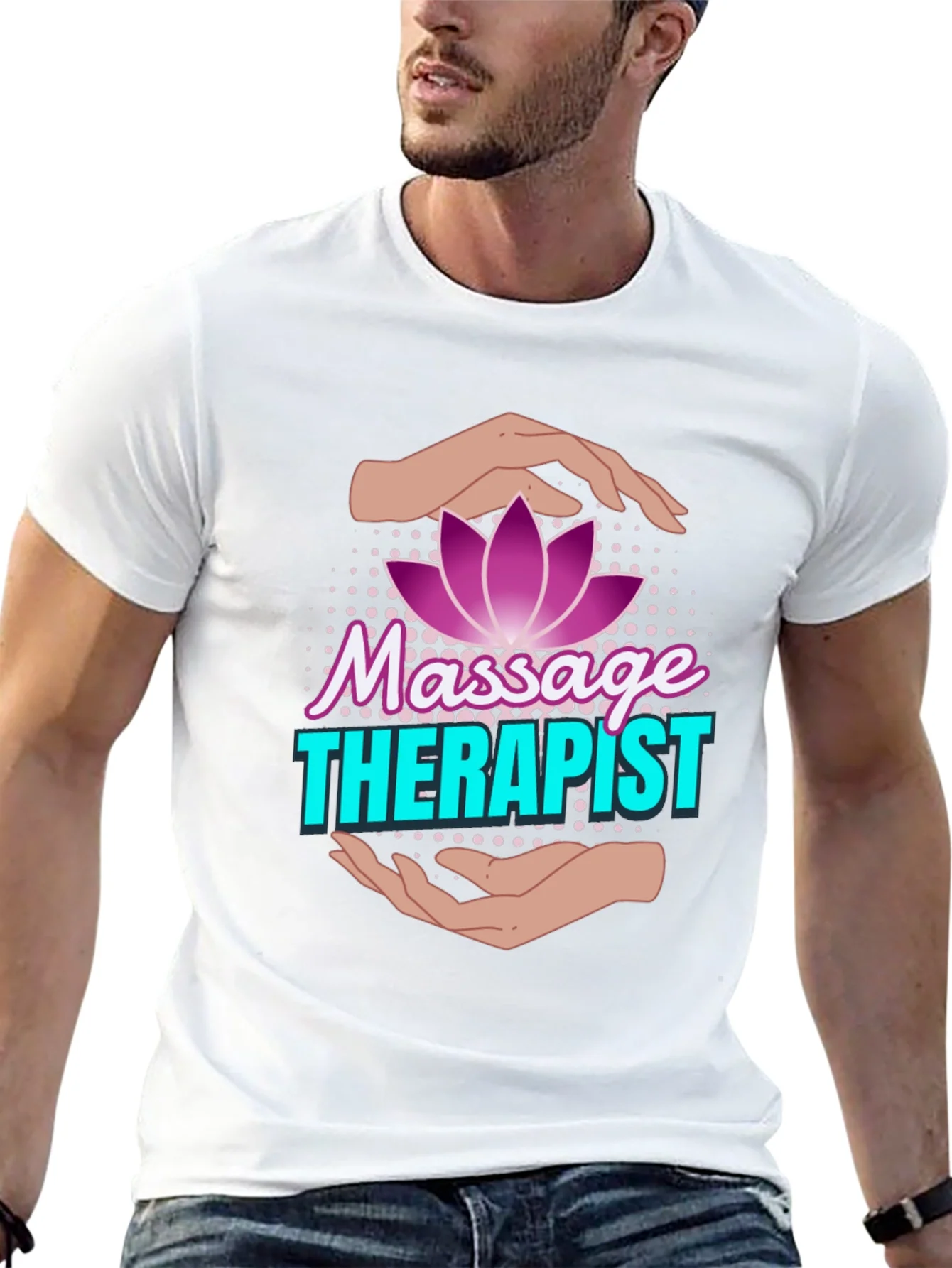 Massage Therapist Lotus Flower T-Shirt