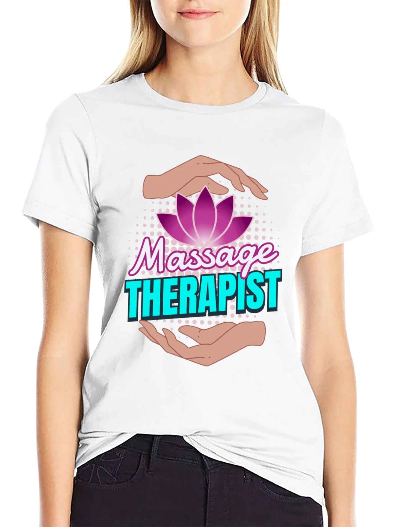 Massage Therapist Lotus Flower T-Shirt