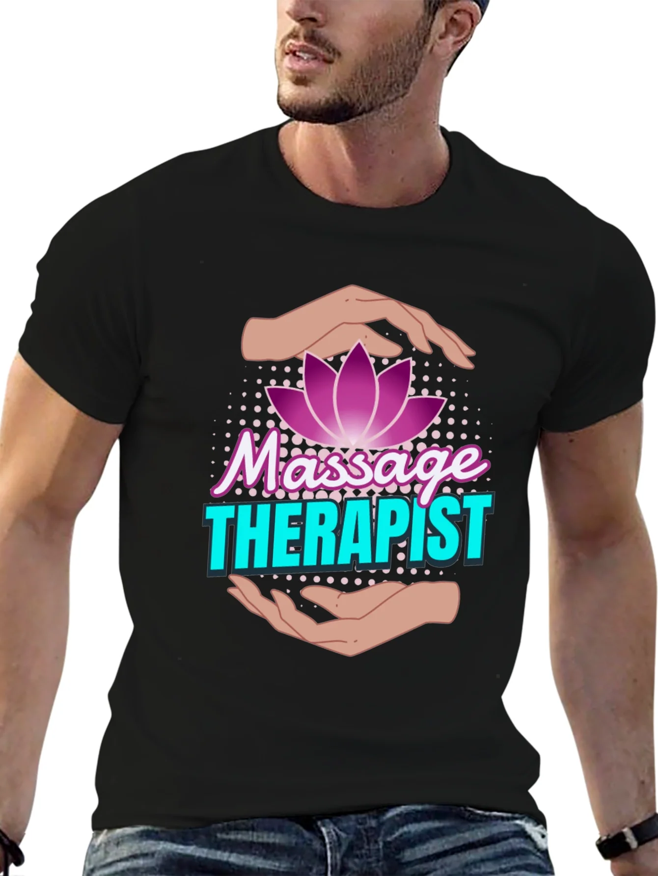 Massage Therapist Lotus Flower T-Shirt