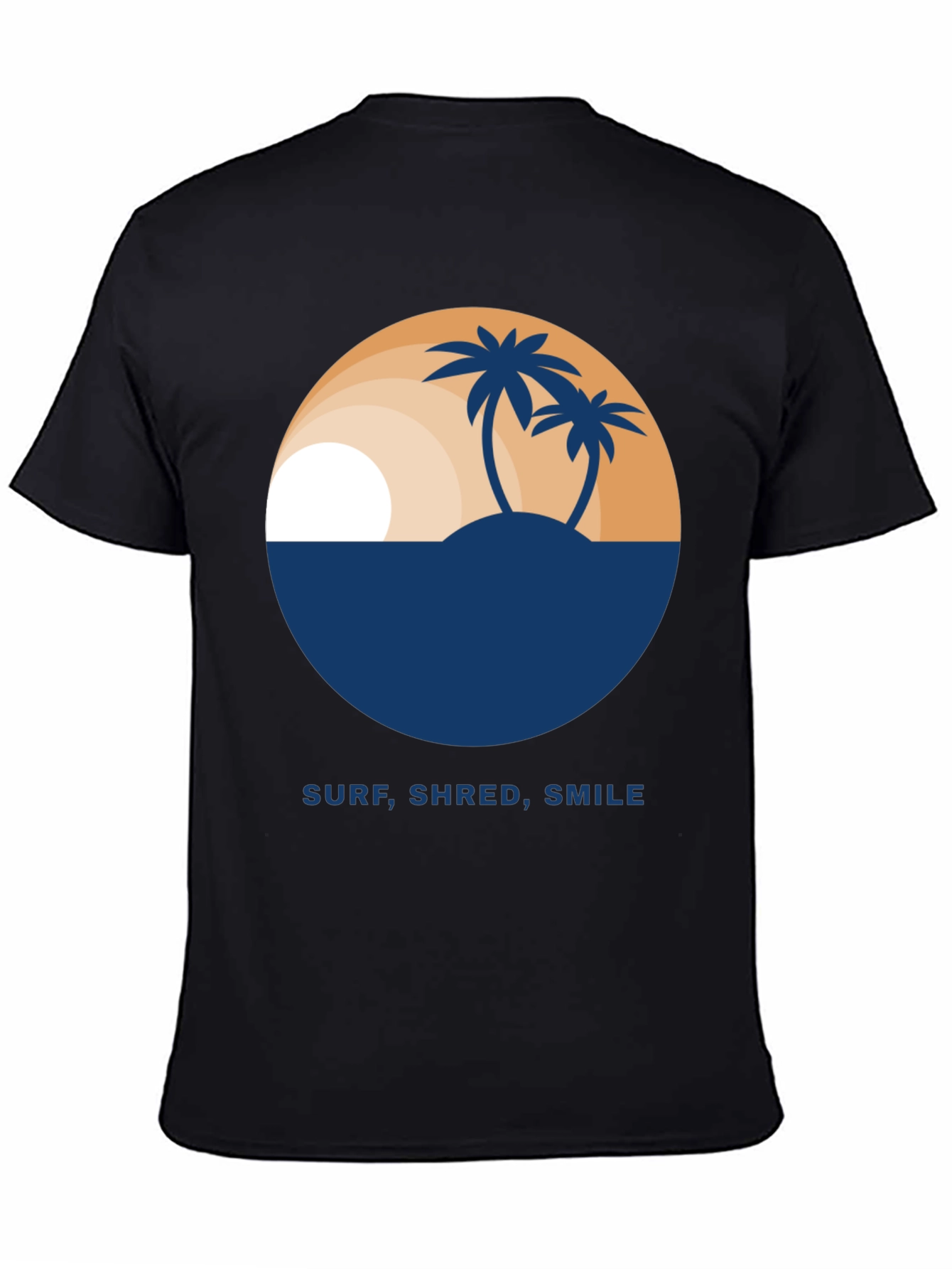Surf Shred Smile T-Shirt - Tropical Island Design