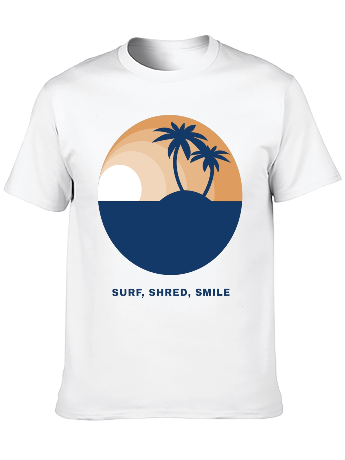Surf Shred Smile T-Shirt - Tropical Island Design