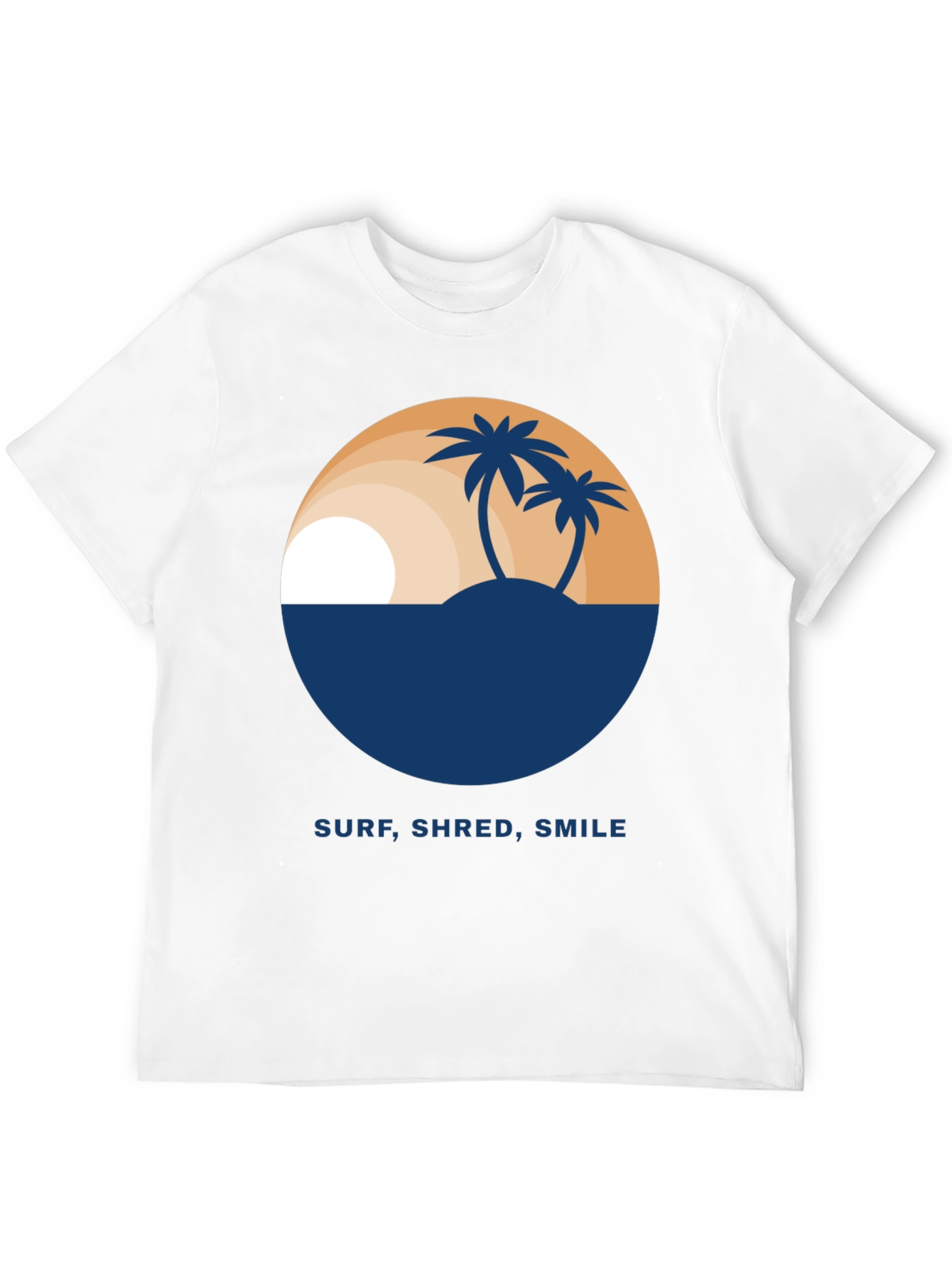 Surf Shred Smile T-Shirt - Tropical Island Design