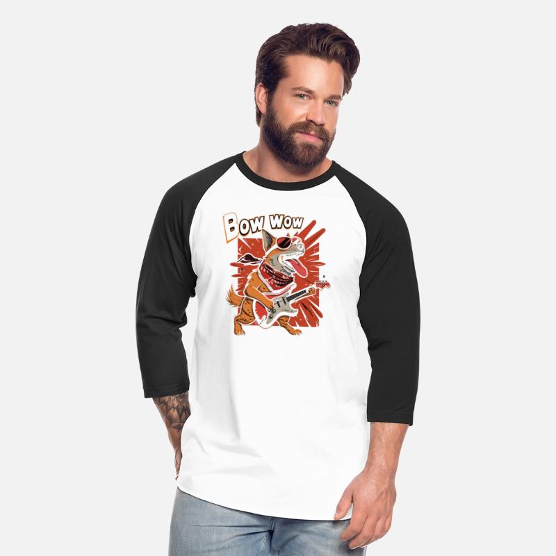 A Cute Cartoon dog play Guitar