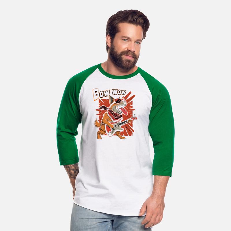 A Cute Cartoon dog play Guitar