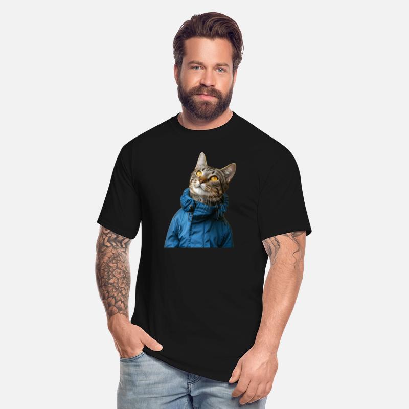 A Fashionable Feline: Sophisticated Cat in a Sky