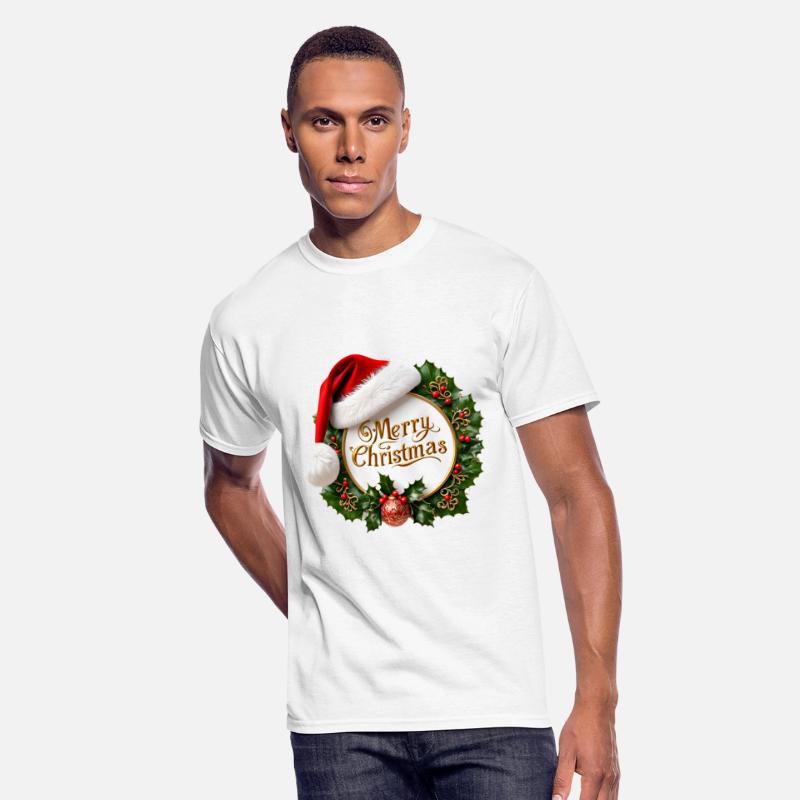 A festive Christmas wreath