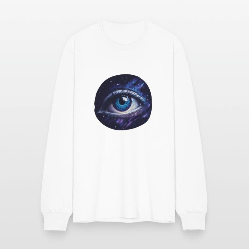 A giant eye floating in space.
