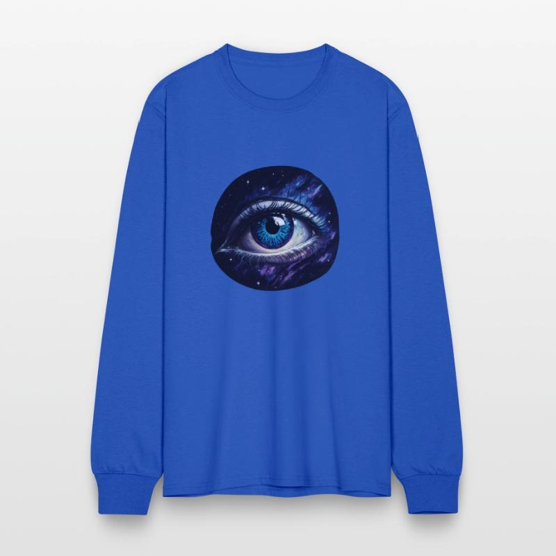 A giant eye floating in space.