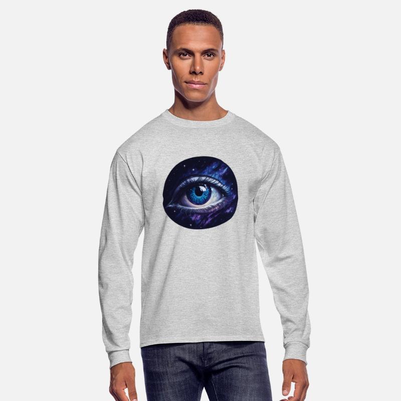 A giant eye floating in space.