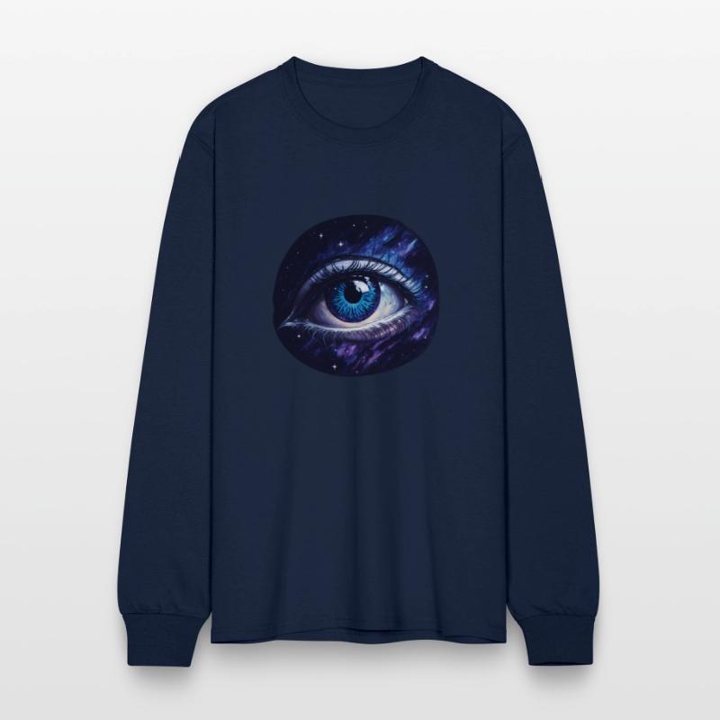 A giant eye floating in space.