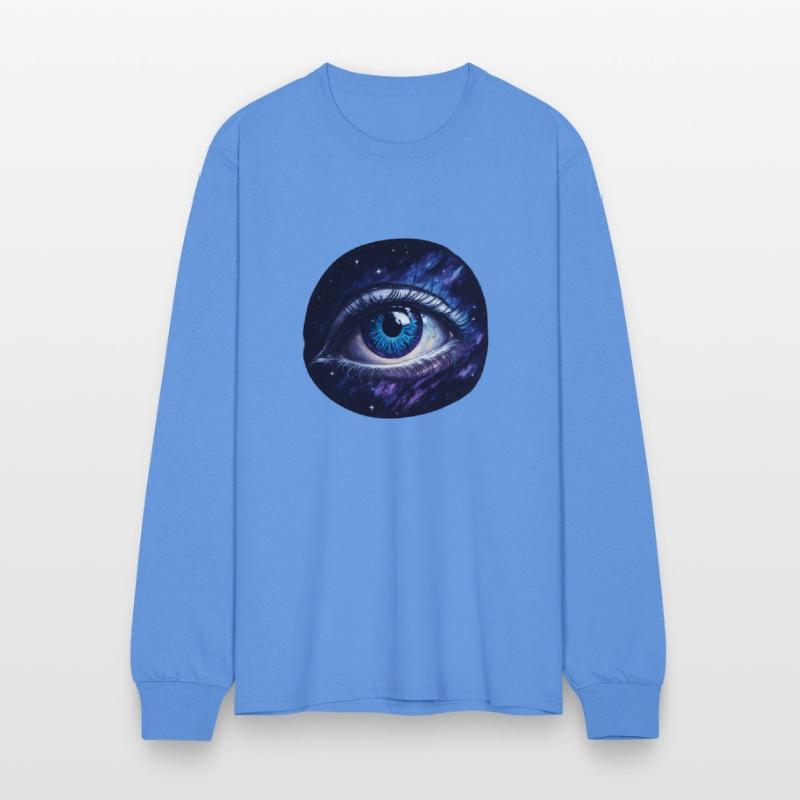 A giant eye floating in space.