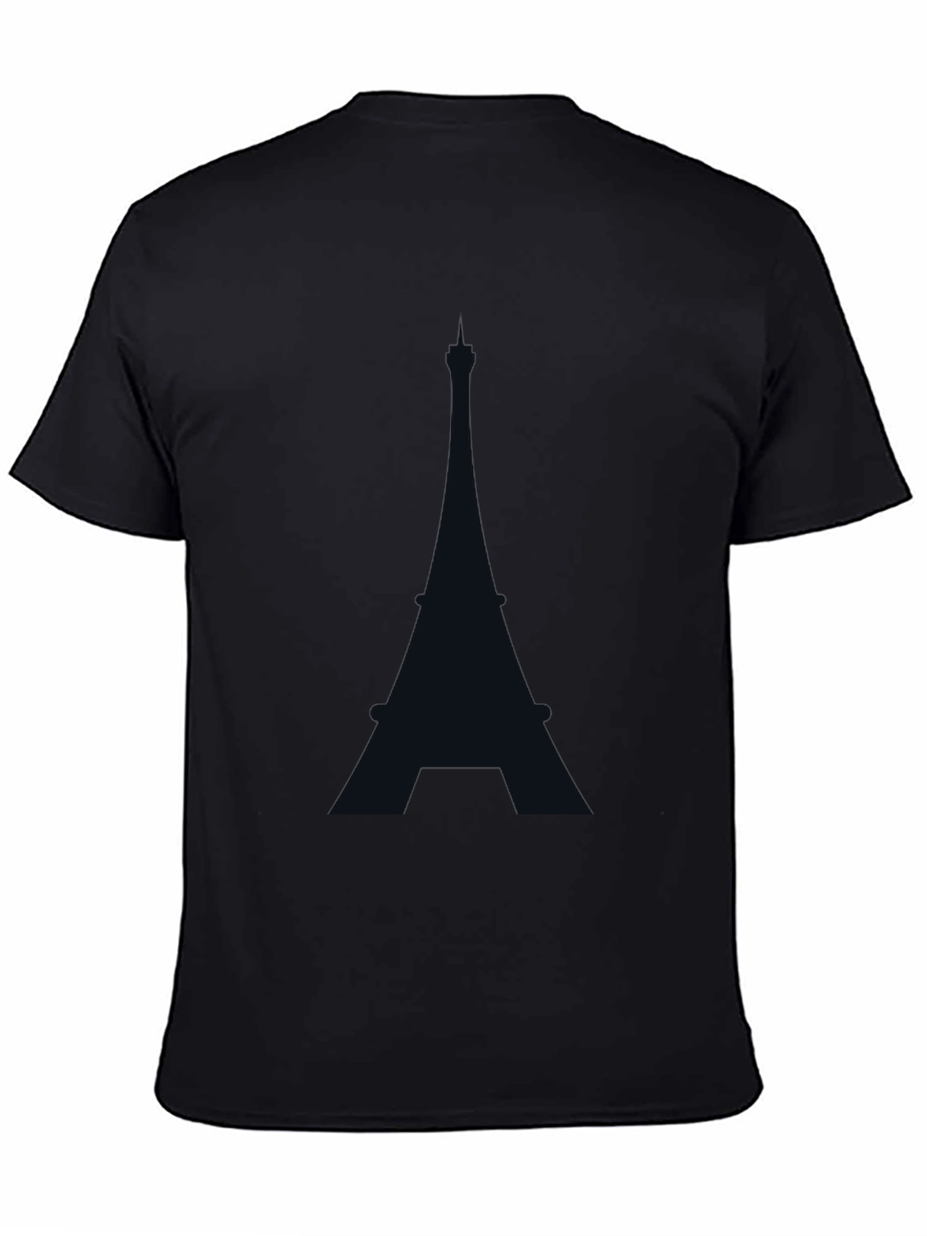 Eiffel Tower Graphic T-Shirt - Black