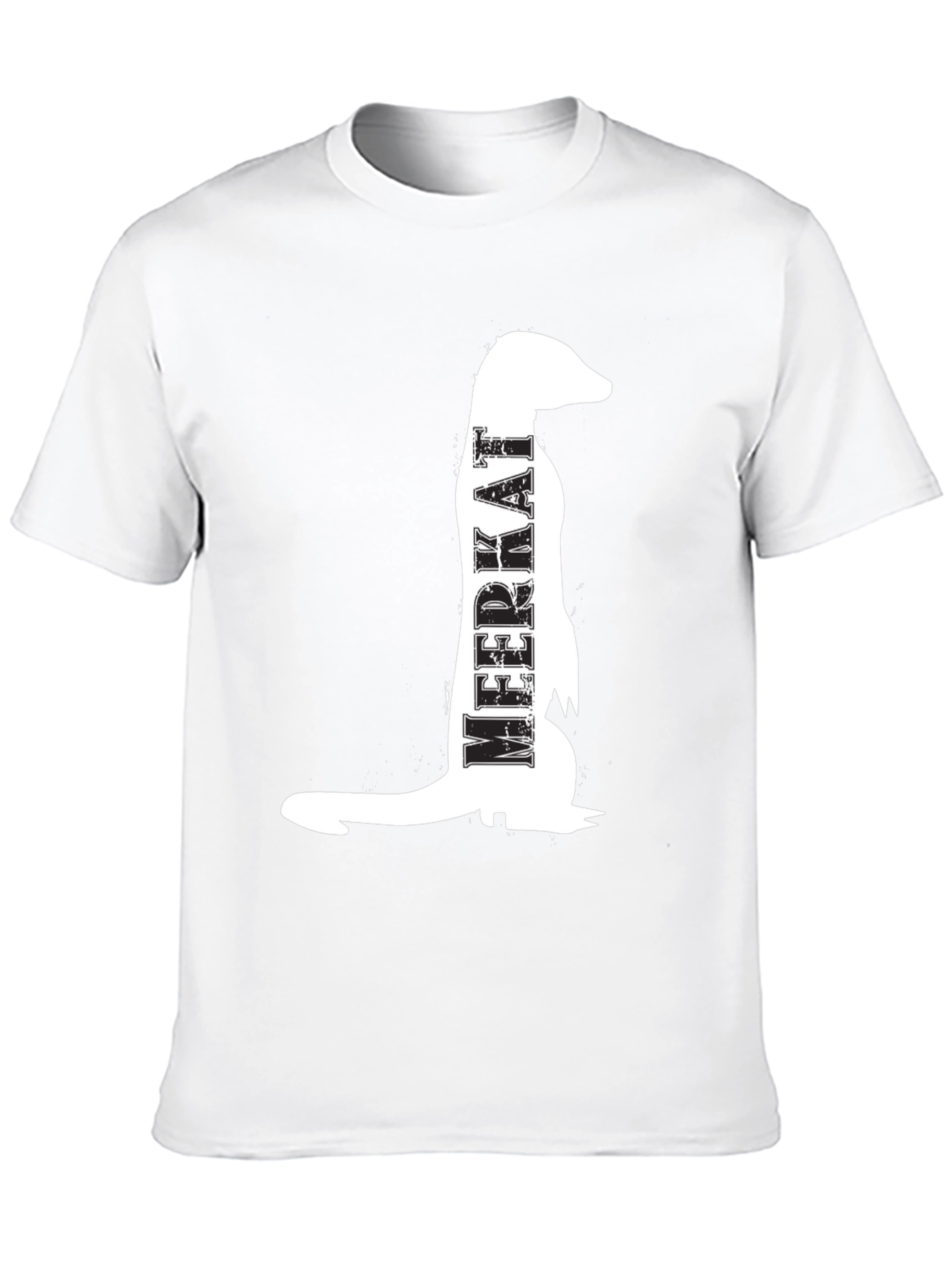 Meerkat Graphic T-Shirt - Mens Black Crew Neck Tee