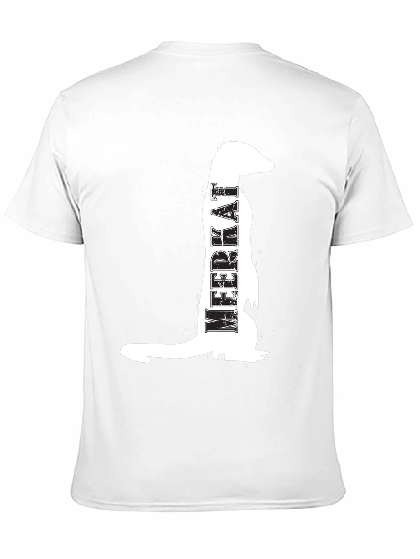 Meerkat Graphic T-Shirt - Mens Black Crew Neck Tee