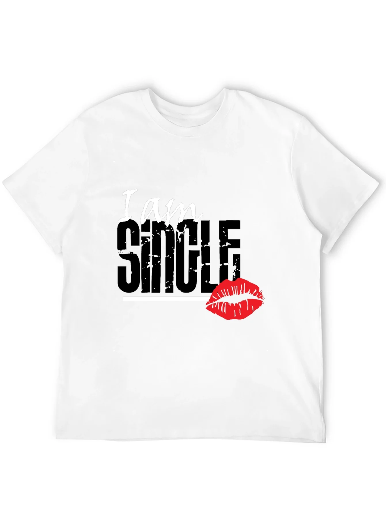 I am SINGLE Graphic T-Shirt - Black