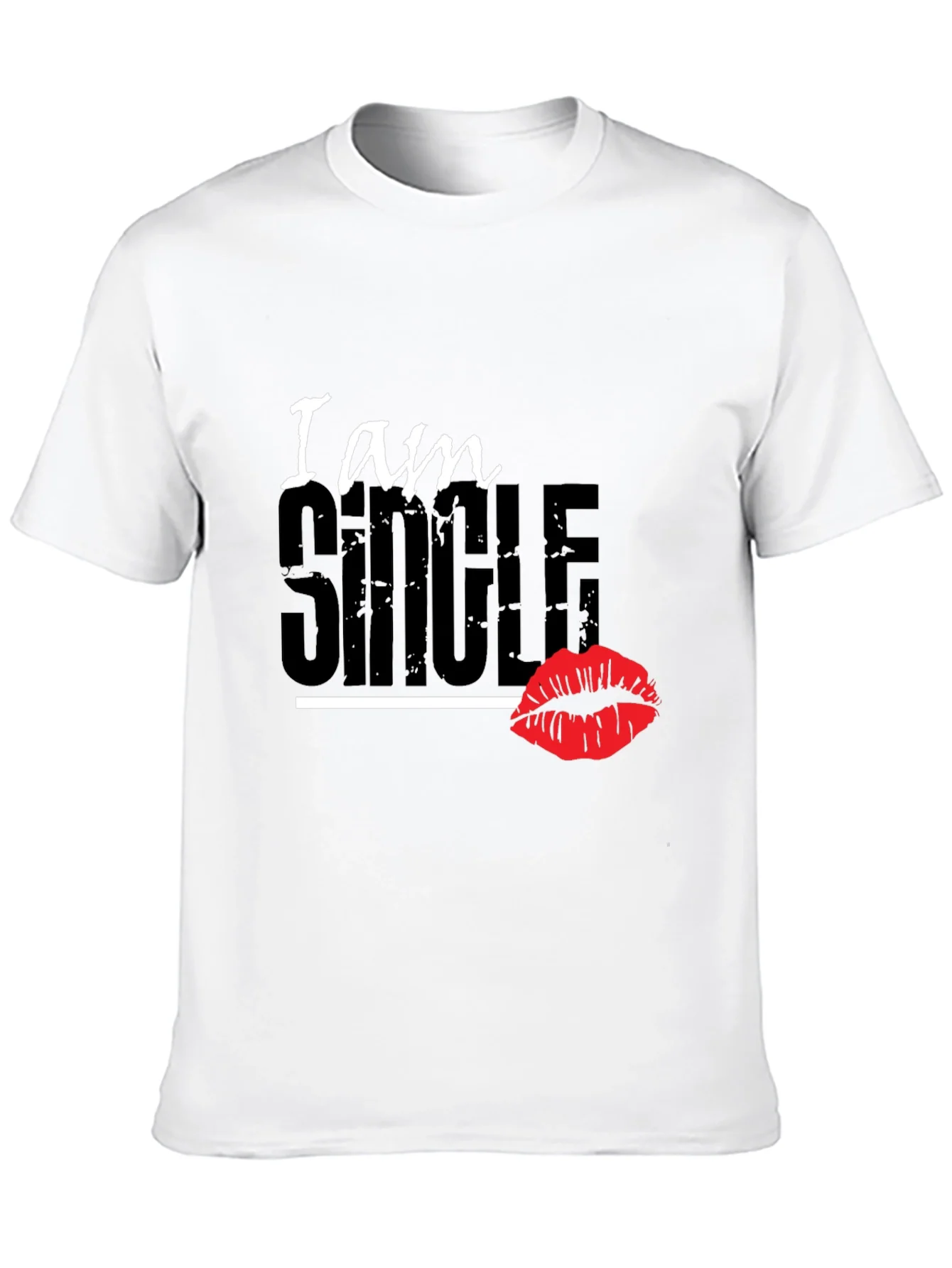 I am SINGLE Graphic T-Shirt - Black