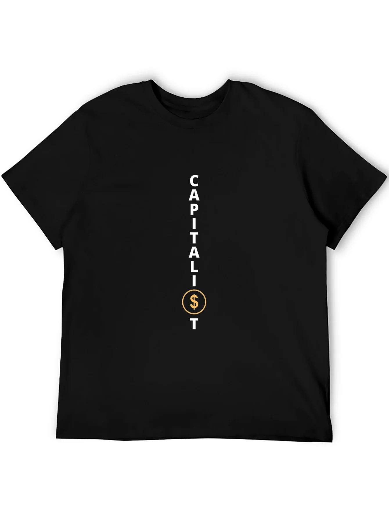 Capitalist Tee - Black Cotton Crew Neck